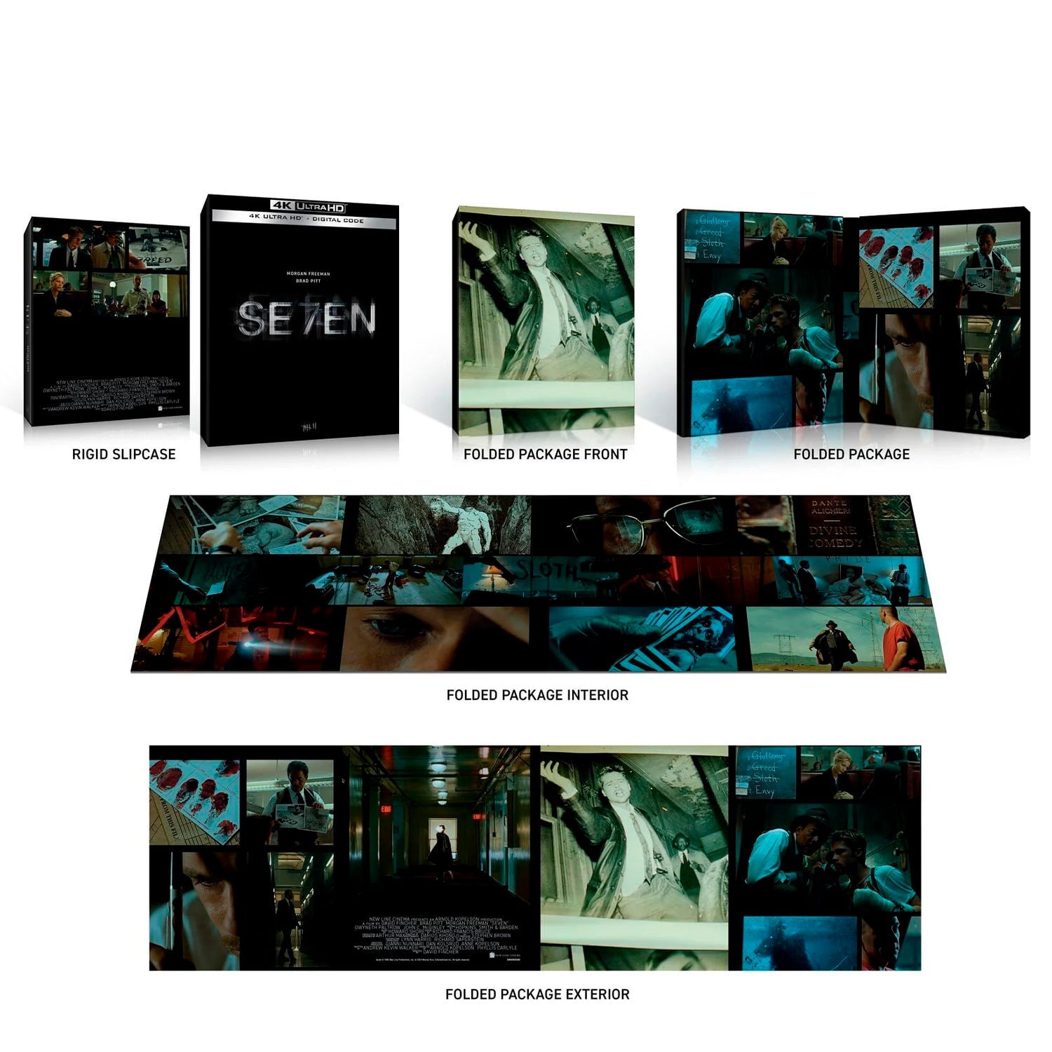 Se7en Seven 1995 4k Uhd Blu Ray Digipack
