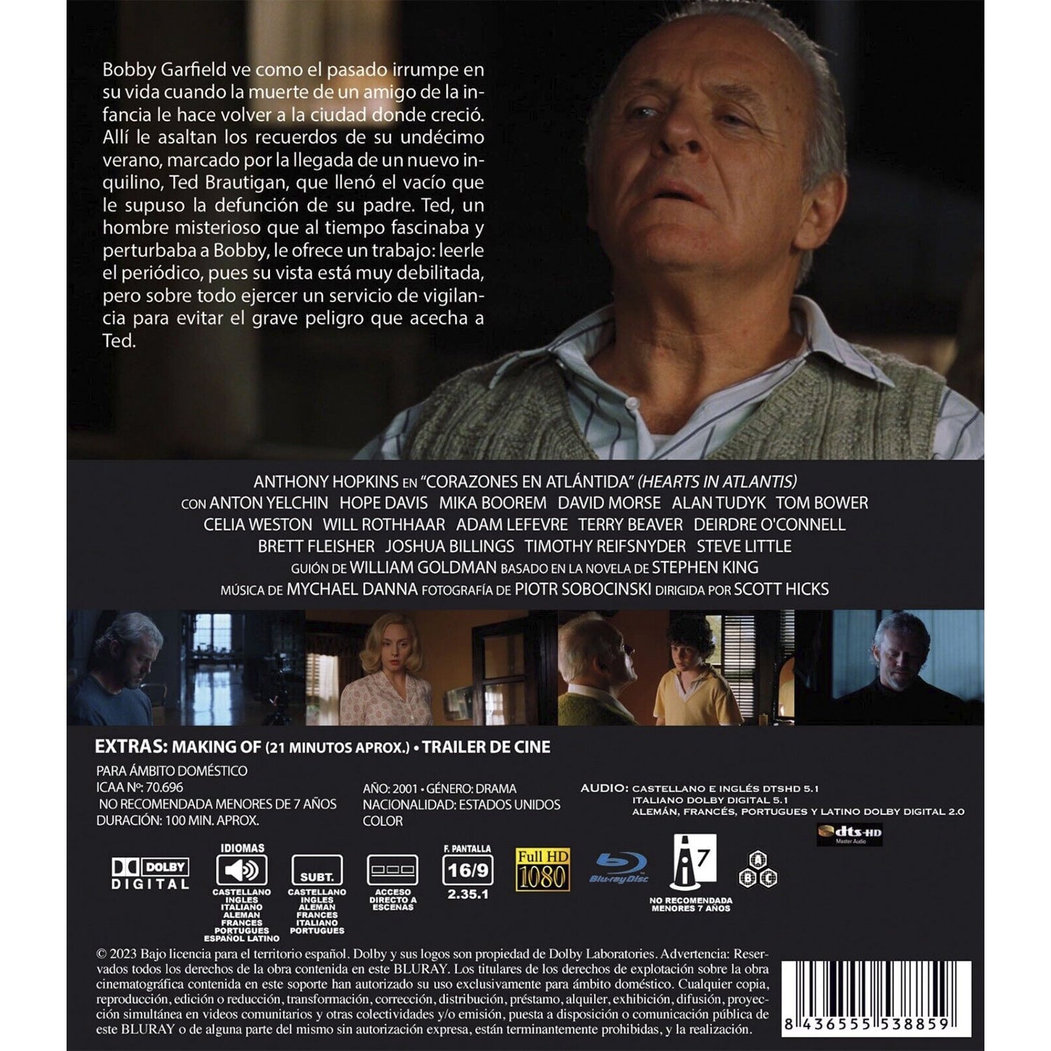 Сердца в Атлантиде (2001) (англ. язык) (Blu-ray)