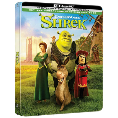 Шрэк (2001) (англ. язык) (4K UHD + Blu-ray) [25th Anniversary Edition] Steelbook
