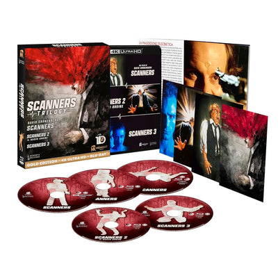 Сканеры: Трилогия (1981-1991) (англ. язык) (4K UHD + 4 Blu-ray) Gold Edition