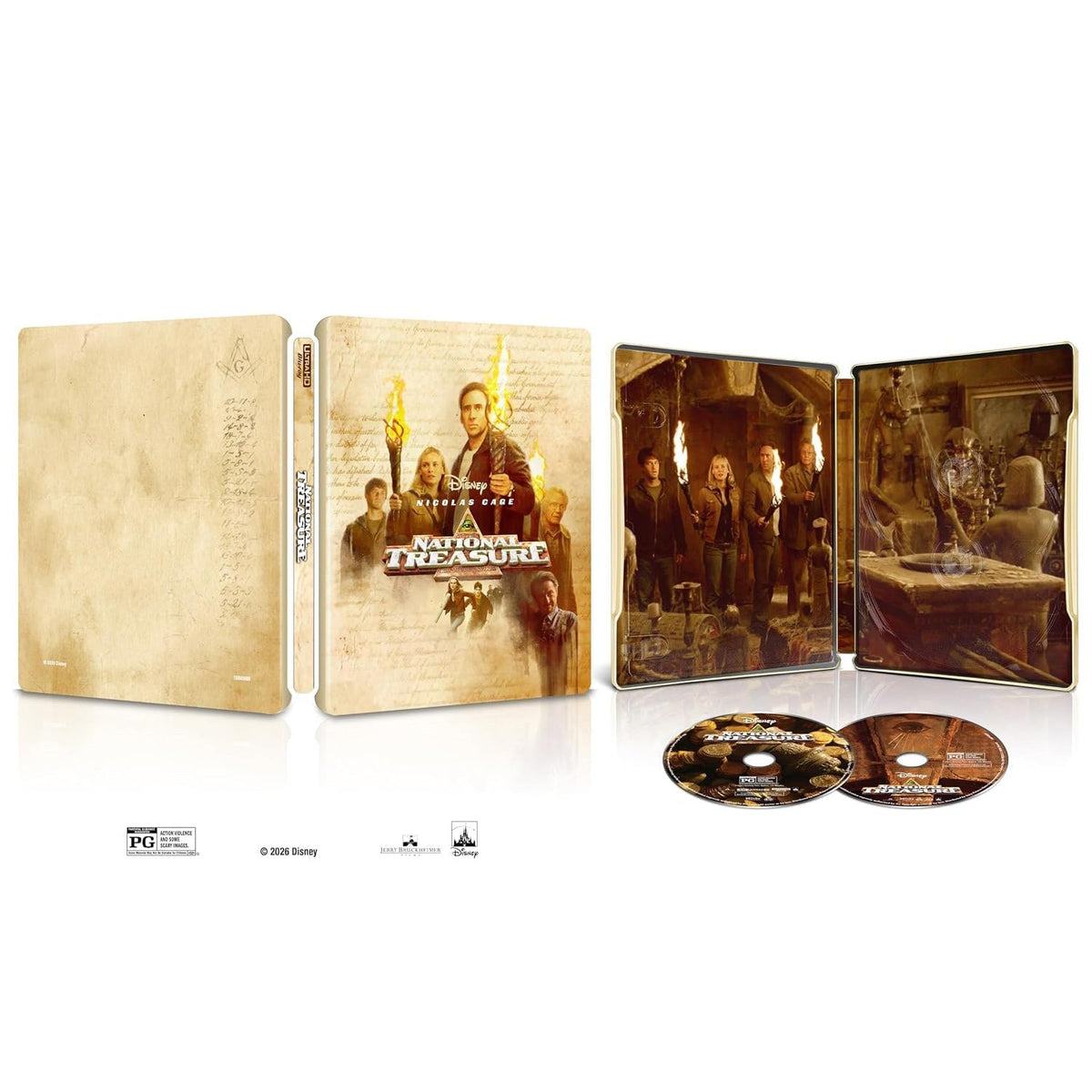 Сокровище нации (2004) (англ. язык) (4K UHD + Blu-ray) Steelbook