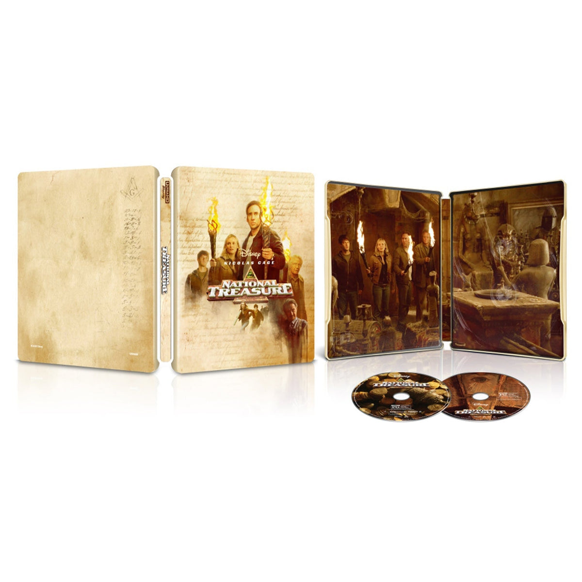 Сокровище нации (2004) (англ. язык) (4K UHD + Blu-ray) Steelbook