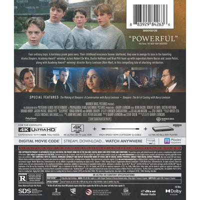 Спящие (1996) (англ. язык) (4K UHD Blu-ray)