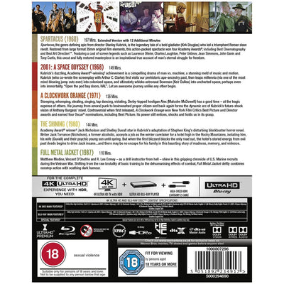 Стэнли Кубрик: Коллекция 5 фильмов (4K UHD + Blu-ray)