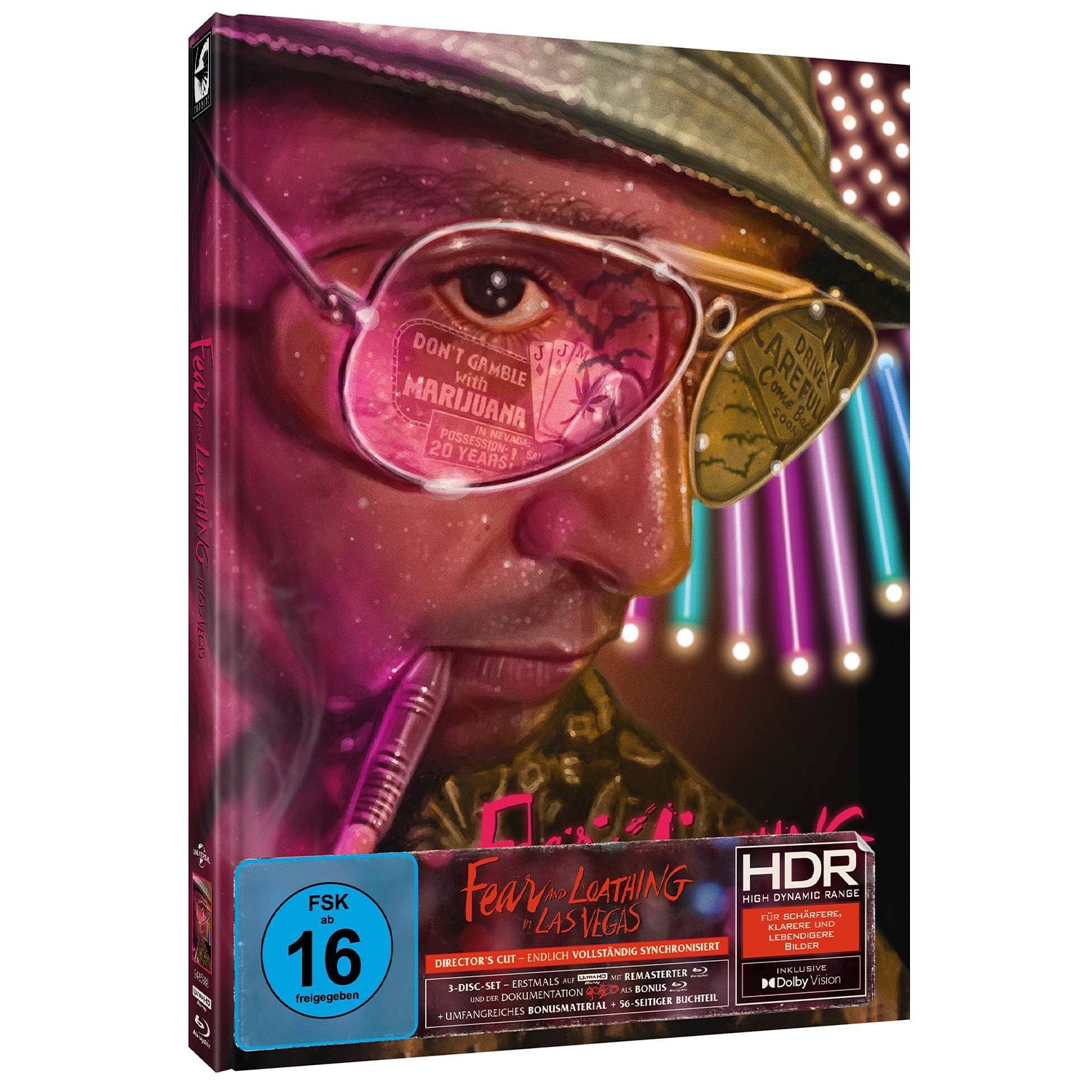 Страх и ненависть в Лас-Вегасе (1998) (англ. язык) (4K UHD + Blu-ray + Bonus Blu-ray) Mediabook Cover B