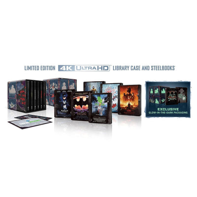 Суперзлодеи DC: Коллекция 6 фильмов (4K UHD + Blu-ray) Limited Edition Steelbook Library Case [Glow-in-the-Dark]