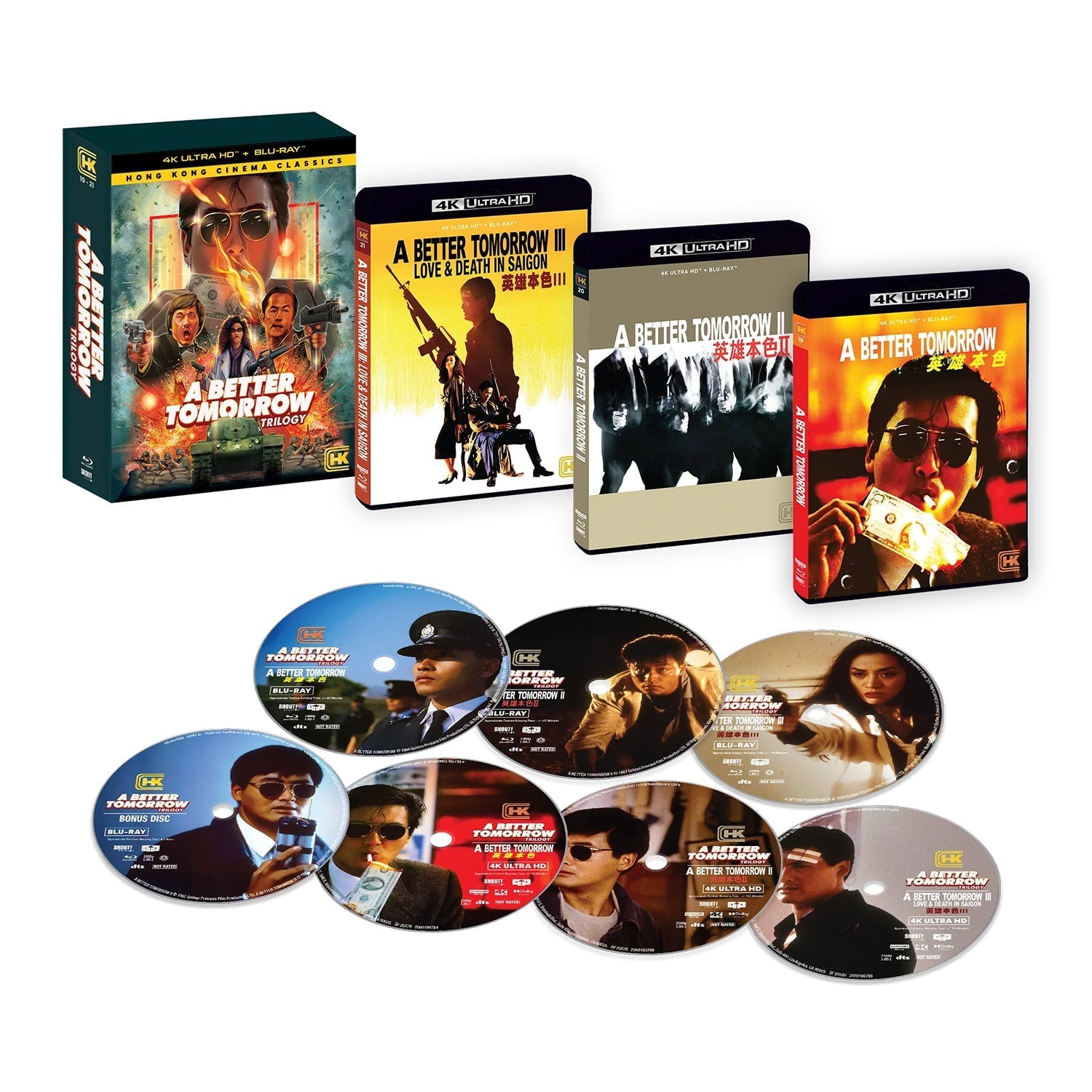 Светлое будущее: Трилогия (1986-1989) (англ. язык) (4K UHD + Blu-ray) [Hong Kong Cinema Classics #19-21]