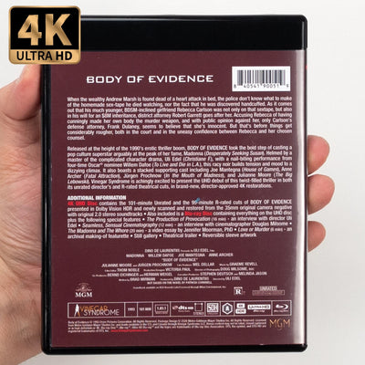 Тело как улика (1993) (англ. язык) (4K UHD + Blu-ray) Limited Edition Slipcase