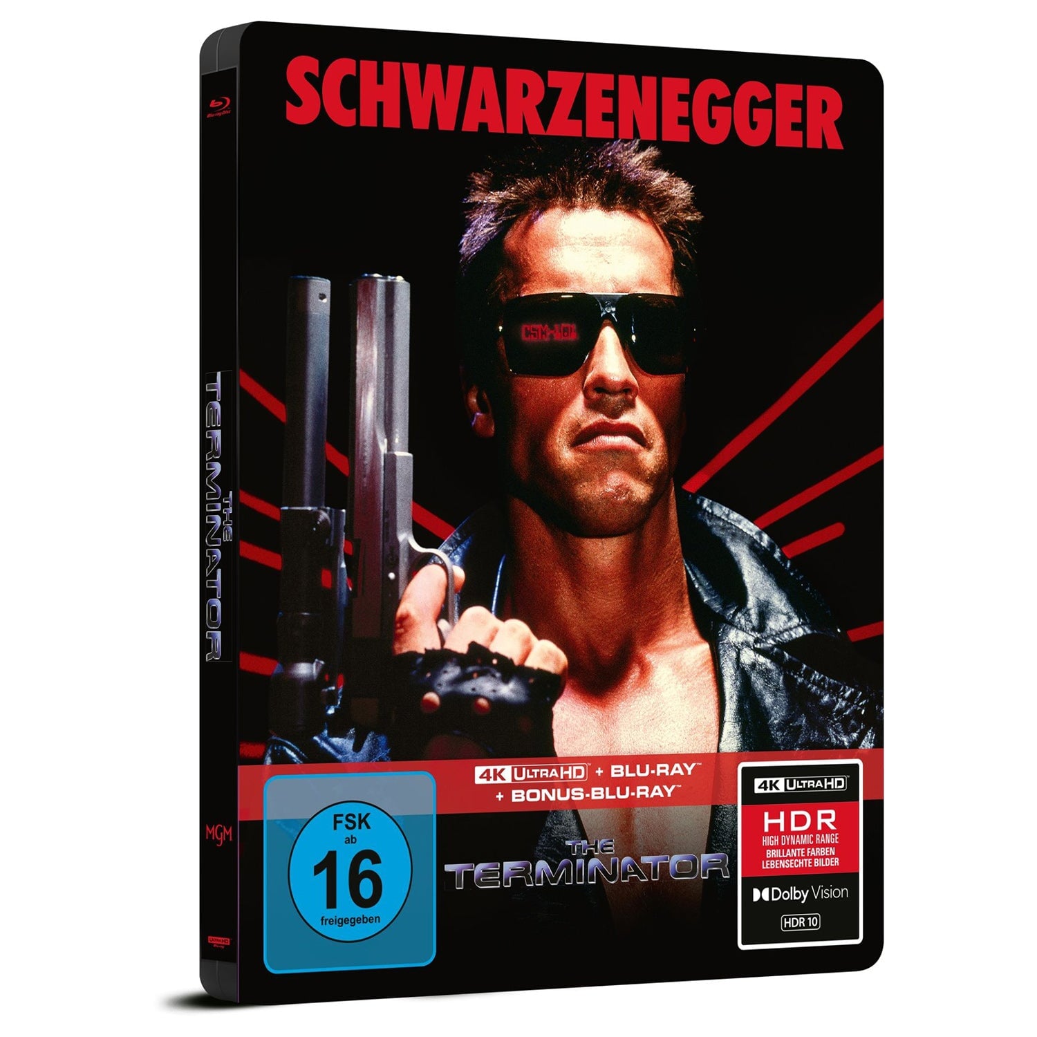 Терминатор (1984) (англ. язык) (4K UHD + Blu-ray + Bonus Blu-ray) ICONART Box w/Steelbook [Cover A]