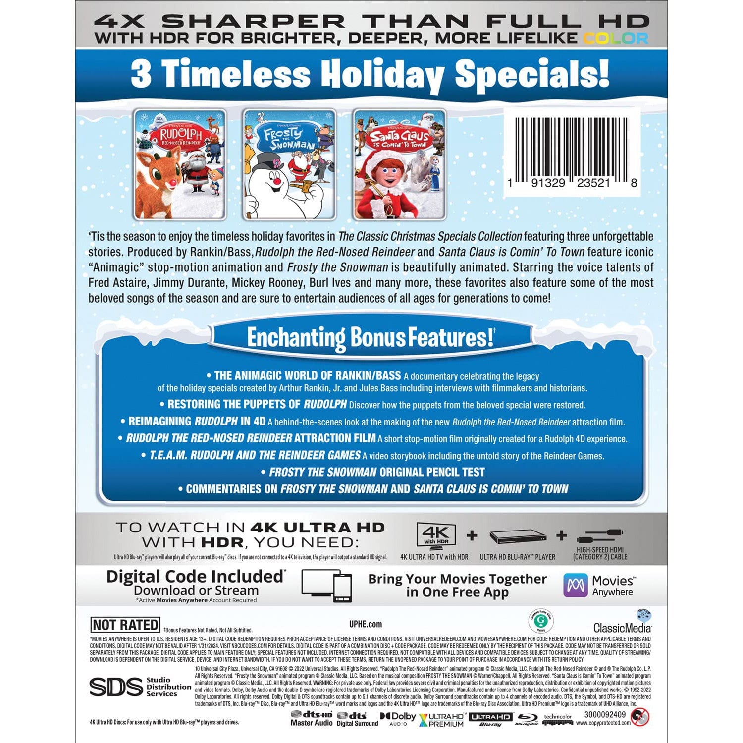 The Classic Christmas Specials Collection (англ. язык) (4K UHD + Blu-ray)