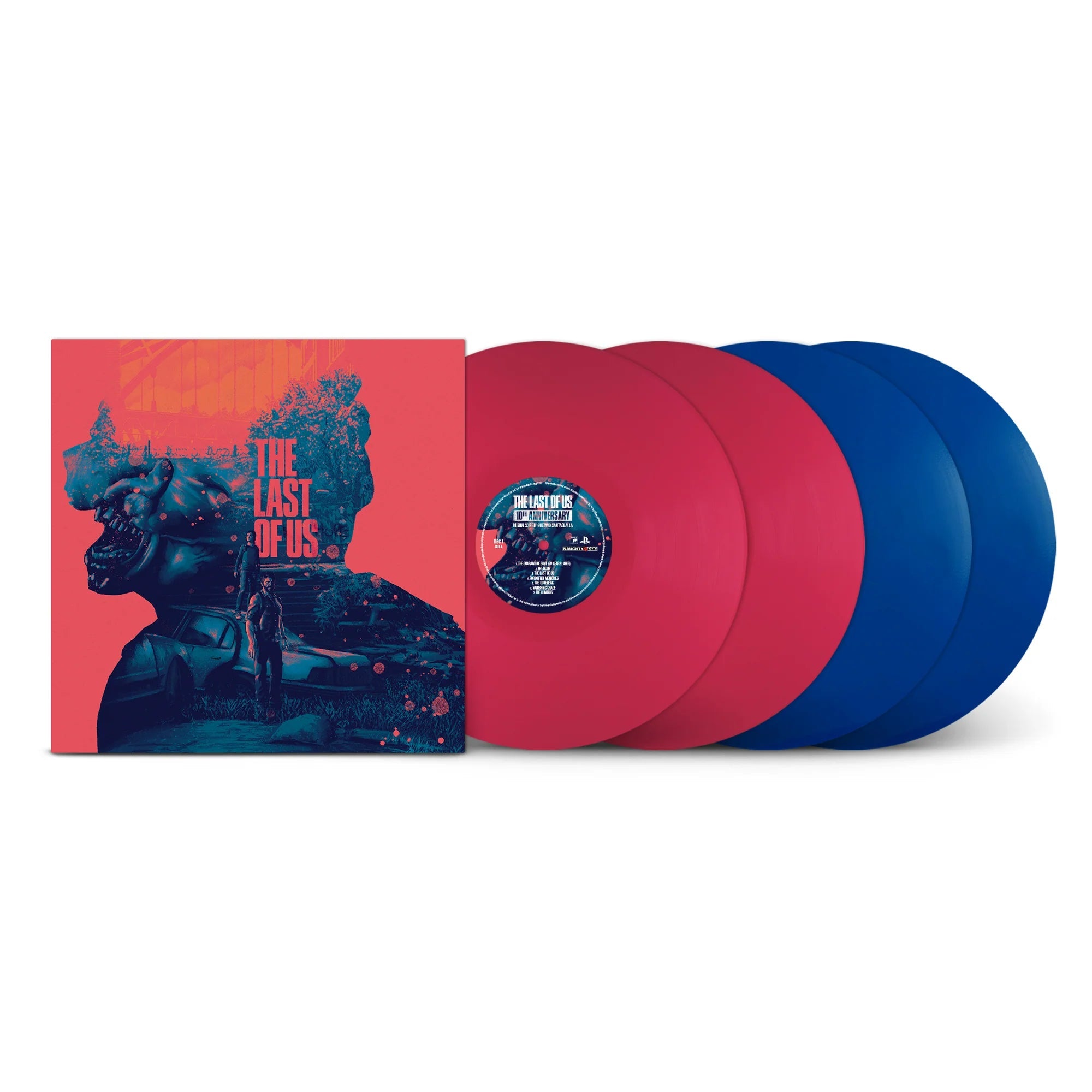 The Last of Us (Video Game Soundtrack) [10th Anniversary] (Solid Color Red and Blue Vinyl Box Set 4LP)