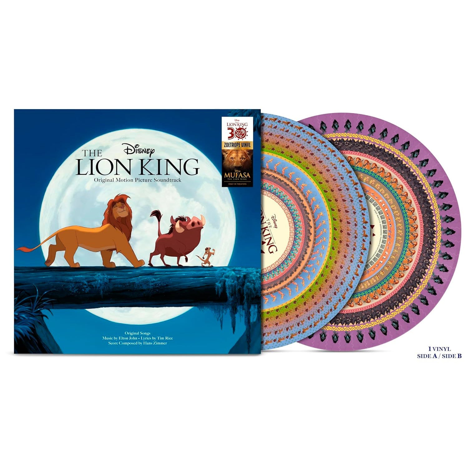 The Lion King (Original Motion Picture Soundtrack) (30th Anniversary Zoetrope Vinyl LP)