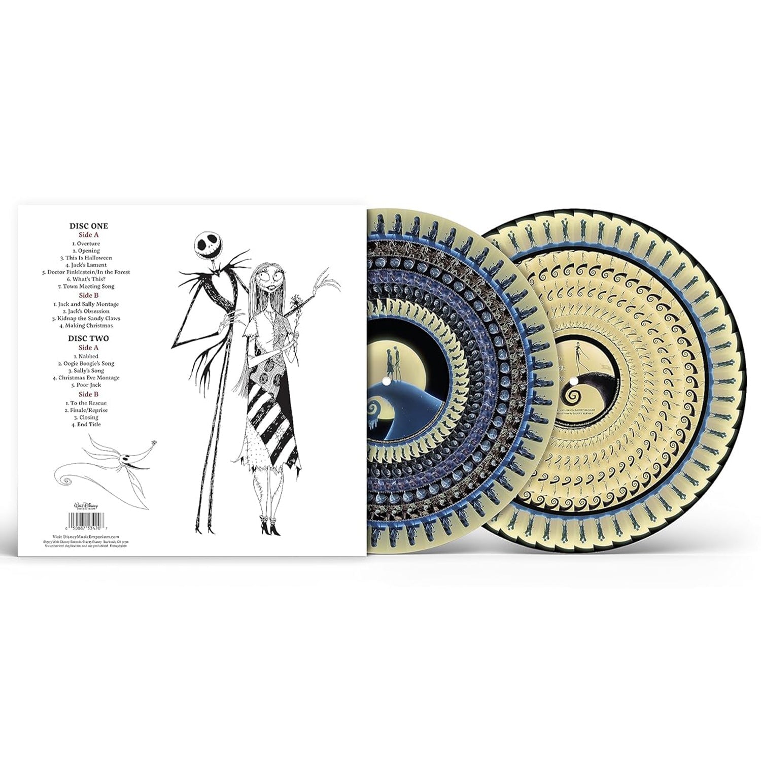 The Nightmare Before Christmas Soundtrack (Zoetrope Picture Disc Vinyl 2 LP)