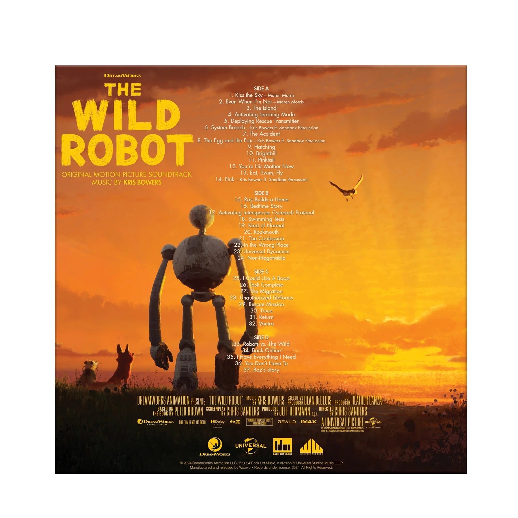 The Wild Robot (Original Motion Picture Soundtrack) (Crystal Clear with Blue Orb & Splatter Vinyl 2LP)