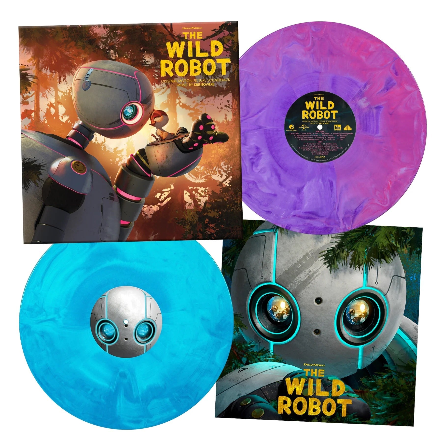 The Wild Robot (Original Motion Picture Soundtrack) (Deluxe "Roz" Hand Poured Colored Vinyl 2LP)