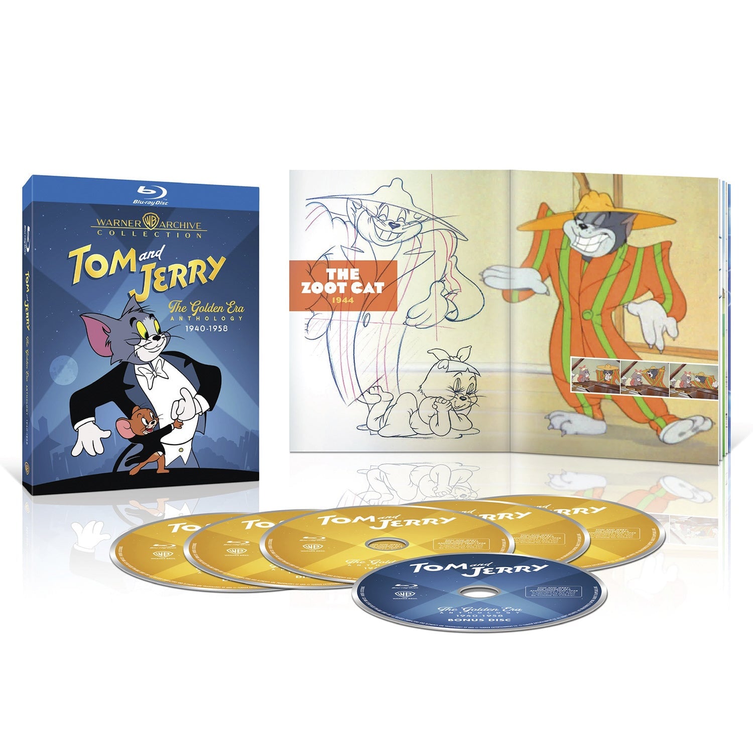 Том и Джерри: Антология «Золотая эра» (1940-1958) (англ. язык) (6 Blu-ray) [Warner Archive Collection]