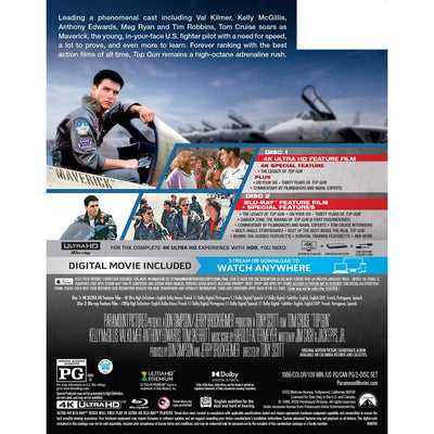 Топ Ган (Лучший стрелок) (1986) (4K UHD + Blu-ray) Steelbook [40th Anniversary]