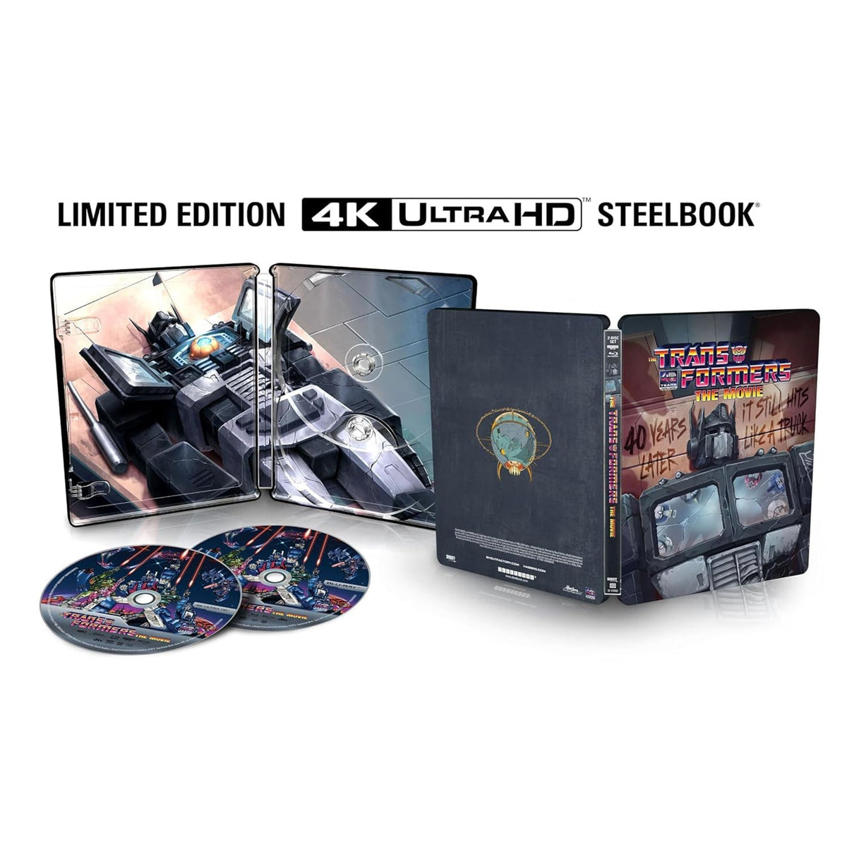 Трансформеры (1986) (англ. язык) (4K UHD + Blu-ray) Steelbook