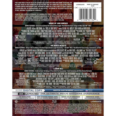 Трилогия «Firefly» Роба Зомби (2002-2019) (англ. язык) (4K UHD + Blu-ray) Exclusive Collector's Edition