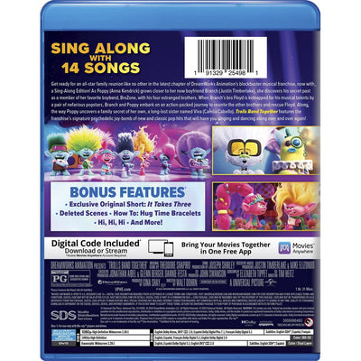 Тролли 3 (2023) (англ. язык) (Blu-ray + DVD)