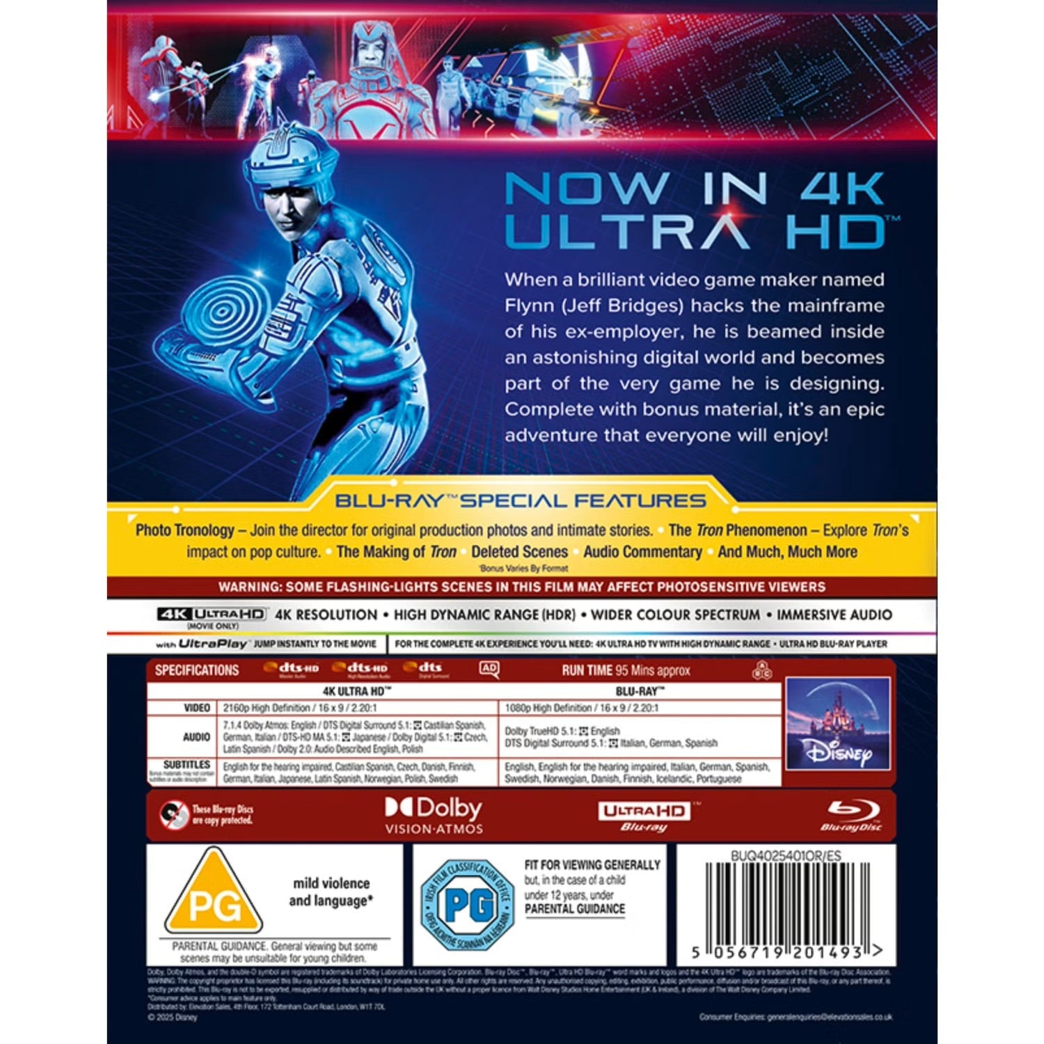 Трон (1982) (англ. язык) (4K UHD + Blu-ray)
