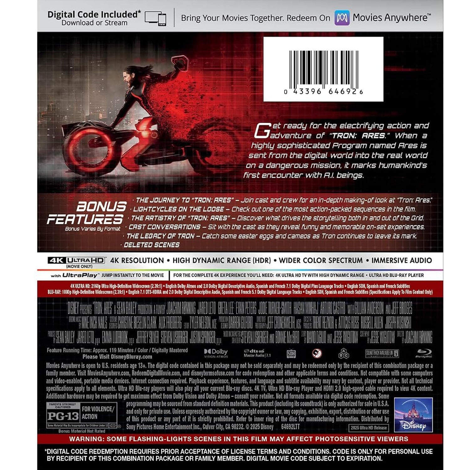 Трон: Арес (2025) (англ. язык) (4K UHD + Blu-ray)