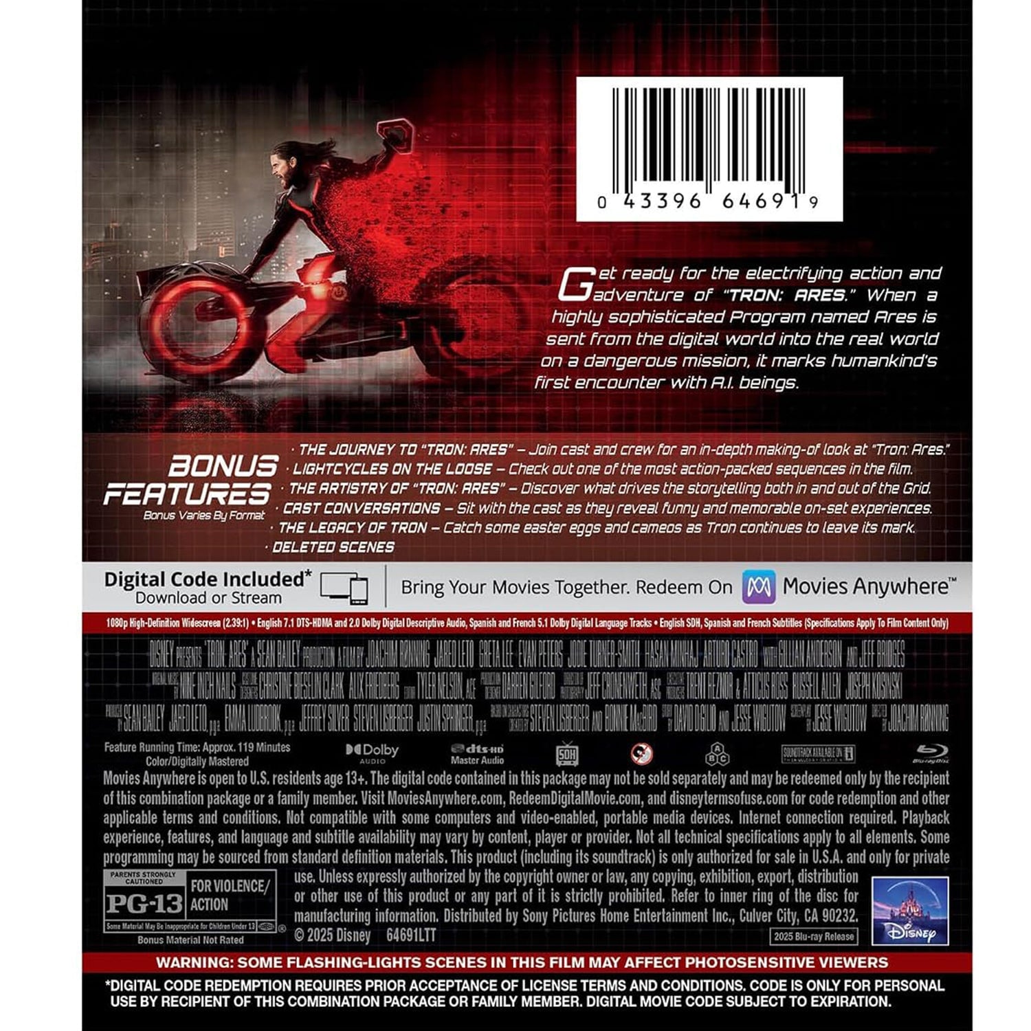 Трон: Арес (2025) (англ. язык) (Blu-ray)