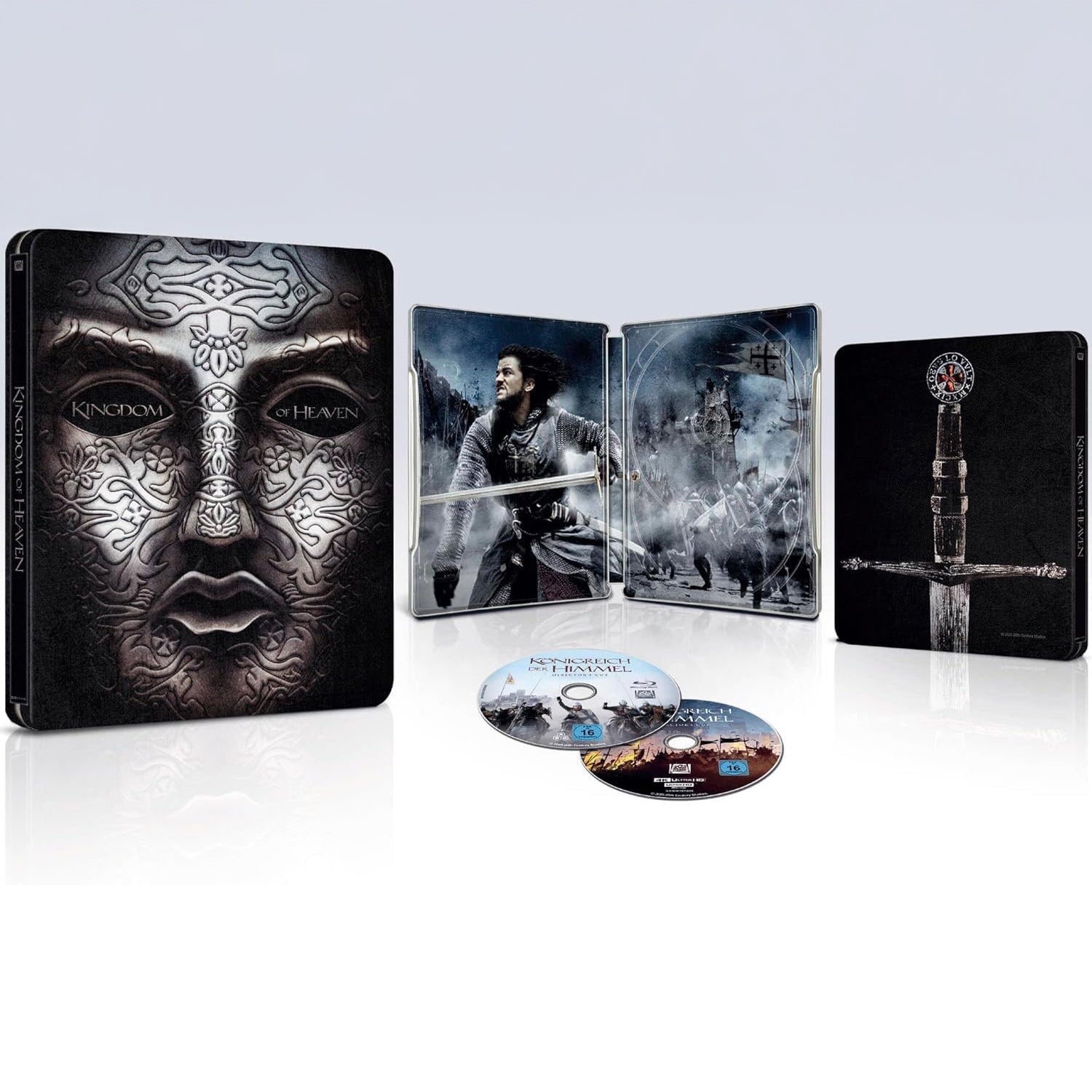 Царство небесное (2005) [Режиссёрская версия] (англ. язык) (4K UHD + Blu-ray) Steelbook