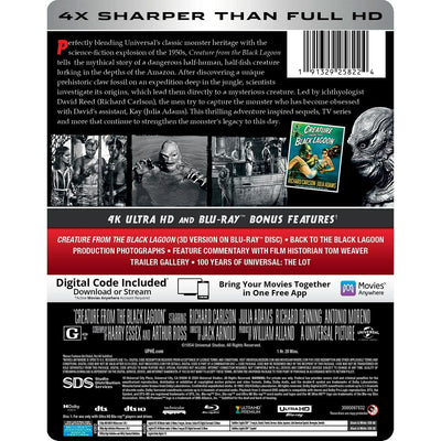 Тварь из Чёрной лагуны (1954) (англ. язык) (4K UHD + Blu-ray) Steelbook (2024 Edition)