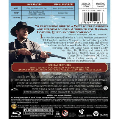 Уайатт Эрп (1994) (англ. язык) (Blu-ray)