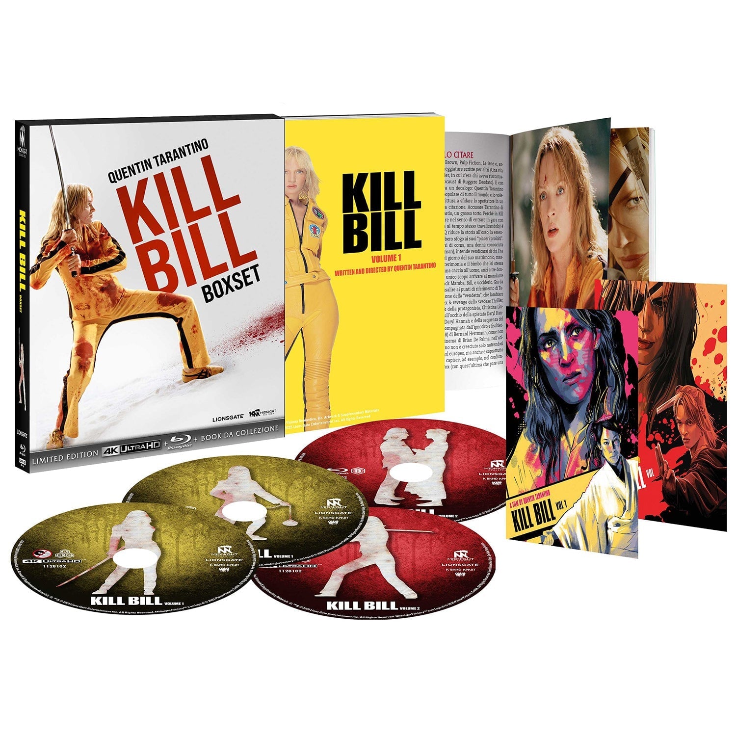 Убить Билла 1-2 (2003-2004) (англ. язык) (4K UHD + Blu-ray) BoxSet - Limited Edition