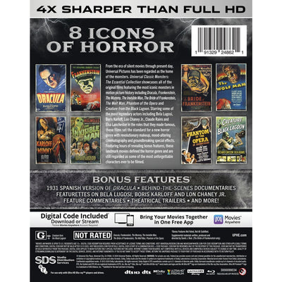 Universal Classic Monsters (англ. язык) (4K UHD Blu-ray) The Essential Collection