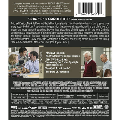 В центре внимания (2015) (англ. язык) (4K UHD + Blu-ray)