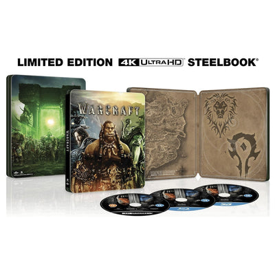 Варкрафт (2016) (англ. язык) (4K UHD + 3D Blu-ray + Blu-ray) Steelbook [10th Anniversary]