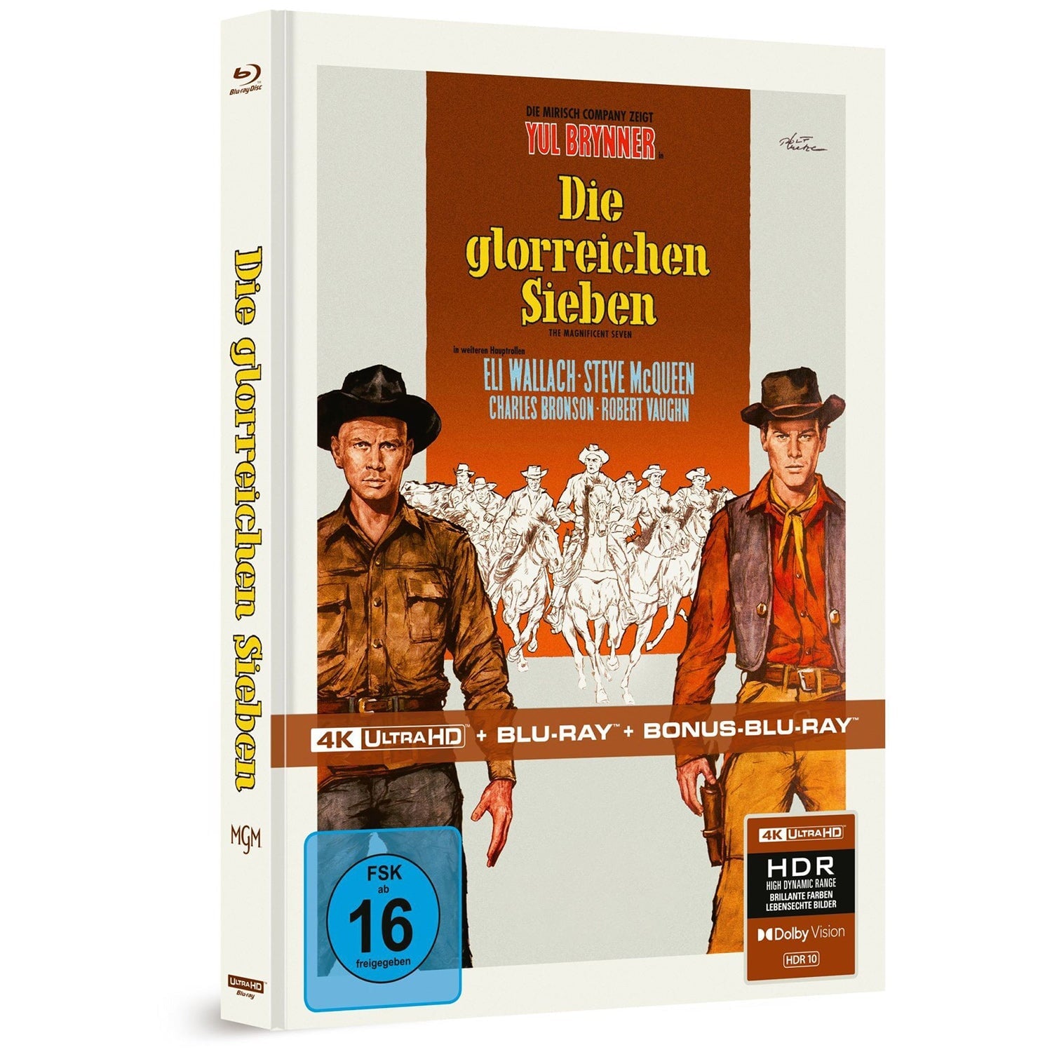 Великолепная семерка (1960) (англ. язык) (4K UHD + Blu-ray + Bonus Blu-ray) Mediabook