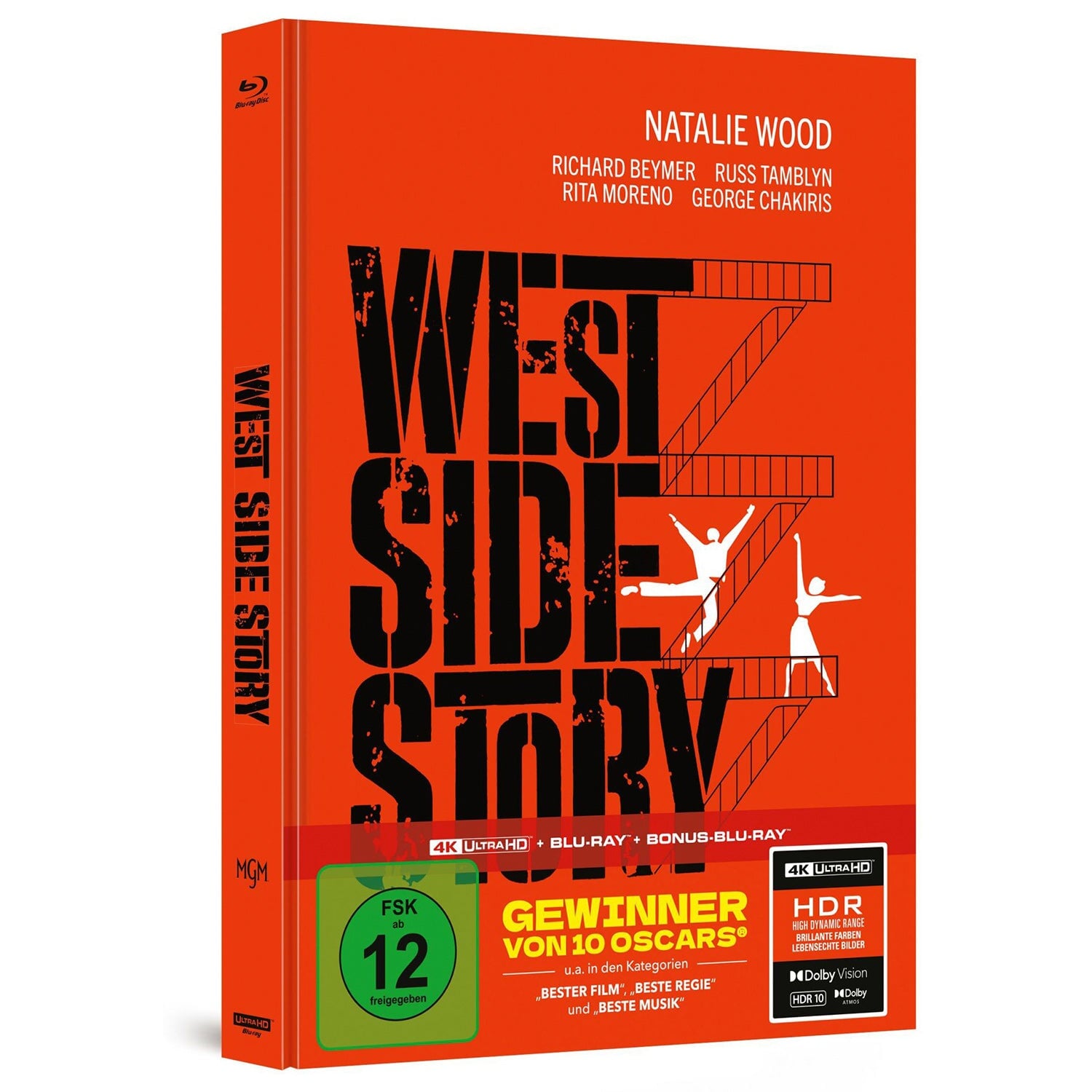 Вестсайдская история (1961) (англ. язык) (4K UHD + Blu-ray + Bonus-Blu-ray) Mediabook
