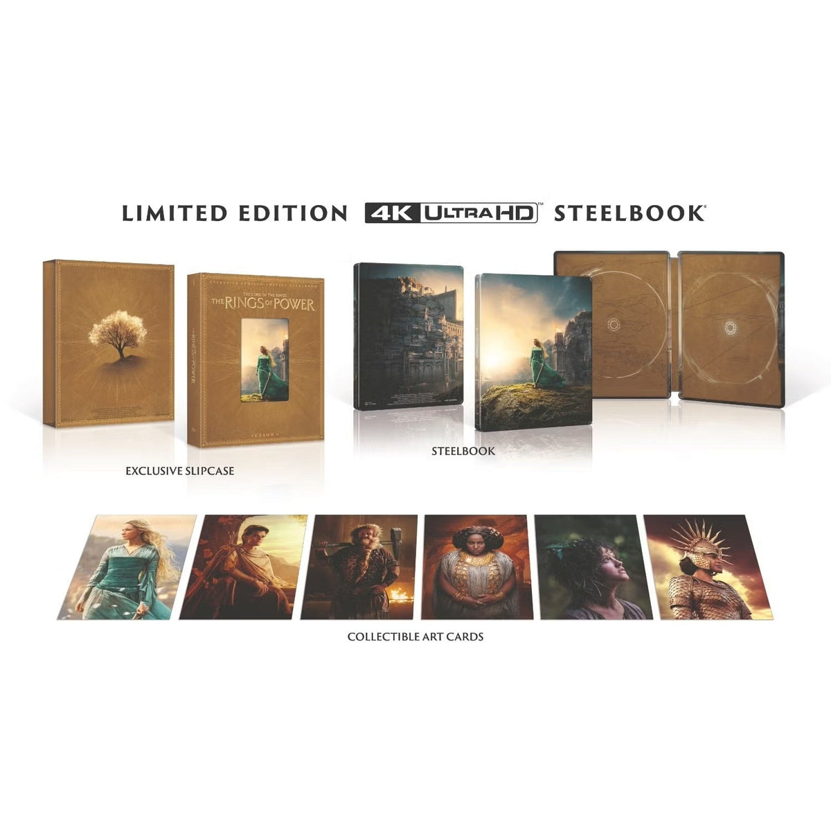 Властелин колец: Кольца власти. Сезон 1 (англ. язык) (4K UHD Blu-ray) Steelbook