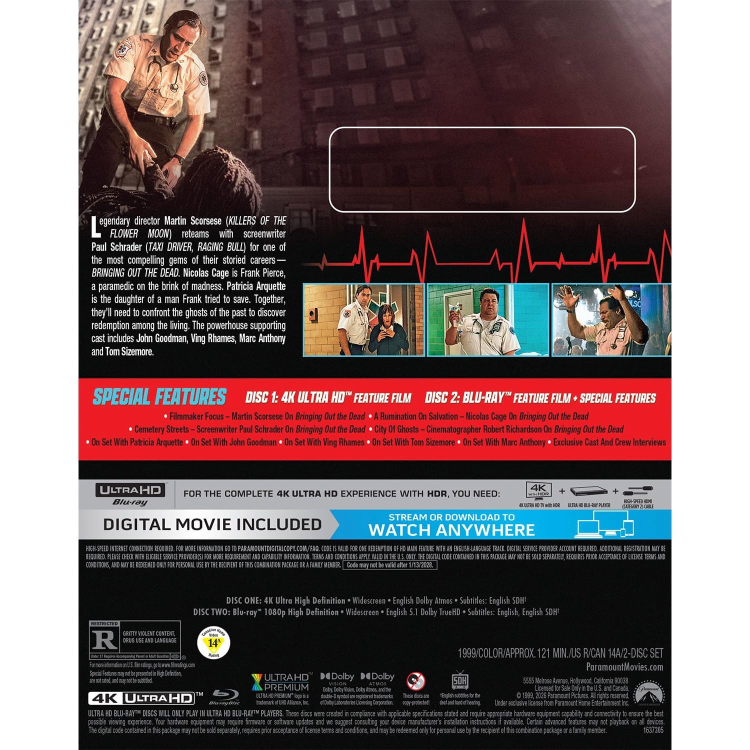 Воскрешая мертвецов (1999) (англ. язык) (4K UHD + Blu-ray)