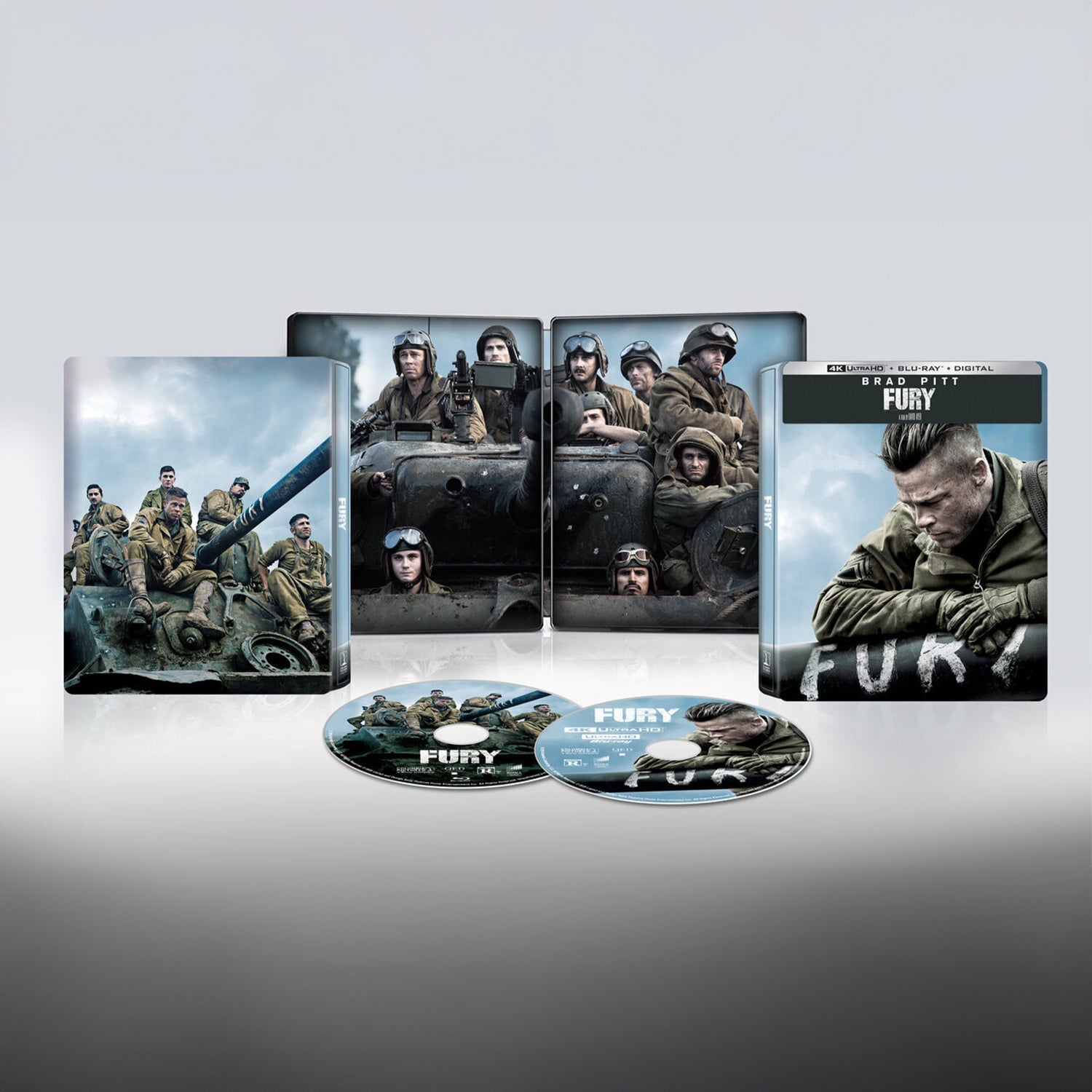 Ярость (2014) (4K UHD + Blu-ray) Steelbook