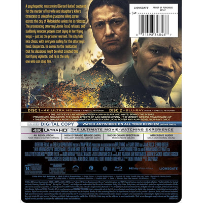 Законопослушный гражданин (2009) (англ. язык) (4K UHD + Blu-ray) Steelbook