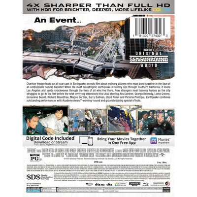Землетрясение (1974) (англ. язык) (4K UHD + Blu-ray) Steelbook