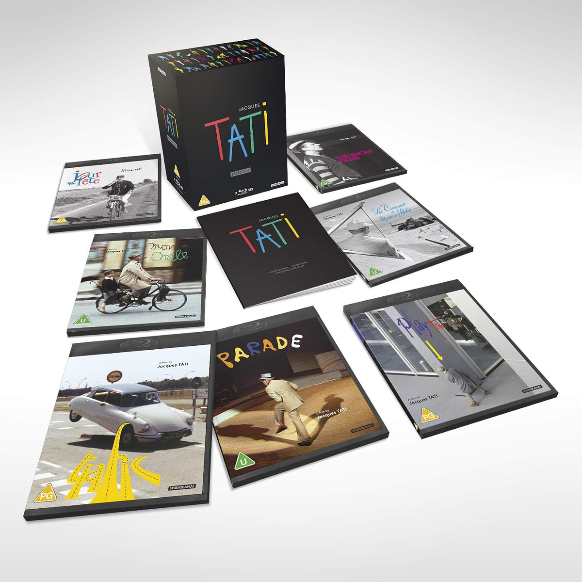 Жак Тати: Коллекция фильмов (1949-1974) (англ. субтитры) (7 Blu-ray)