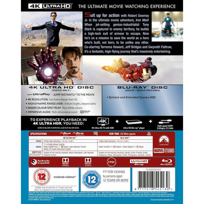Железный человек (2008) (англ. язык) (4K UHD + Blu-ray)