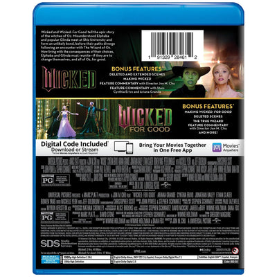 Злая. Части 1-2 (2024-2025) (англ. язык) (2 Blu-ray)