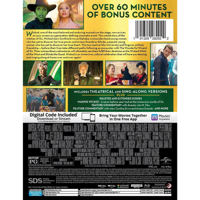 Злая: Сказка о ведьме Запада (2024) (англ. язык) (4K UHD + Blu-ray) Steelbook