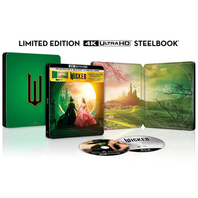 Злая: Сказка о ведьме Запада (2024) (англ. язык) (4K UHD + Blu-ray) Steelbook