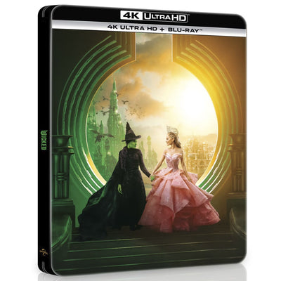 Злая: Сказка о ведьме Запада (2024) (англ. язык) (4K UHD + Blu-ray) Steelbook [Deboss on the Front] & 5 Artcards