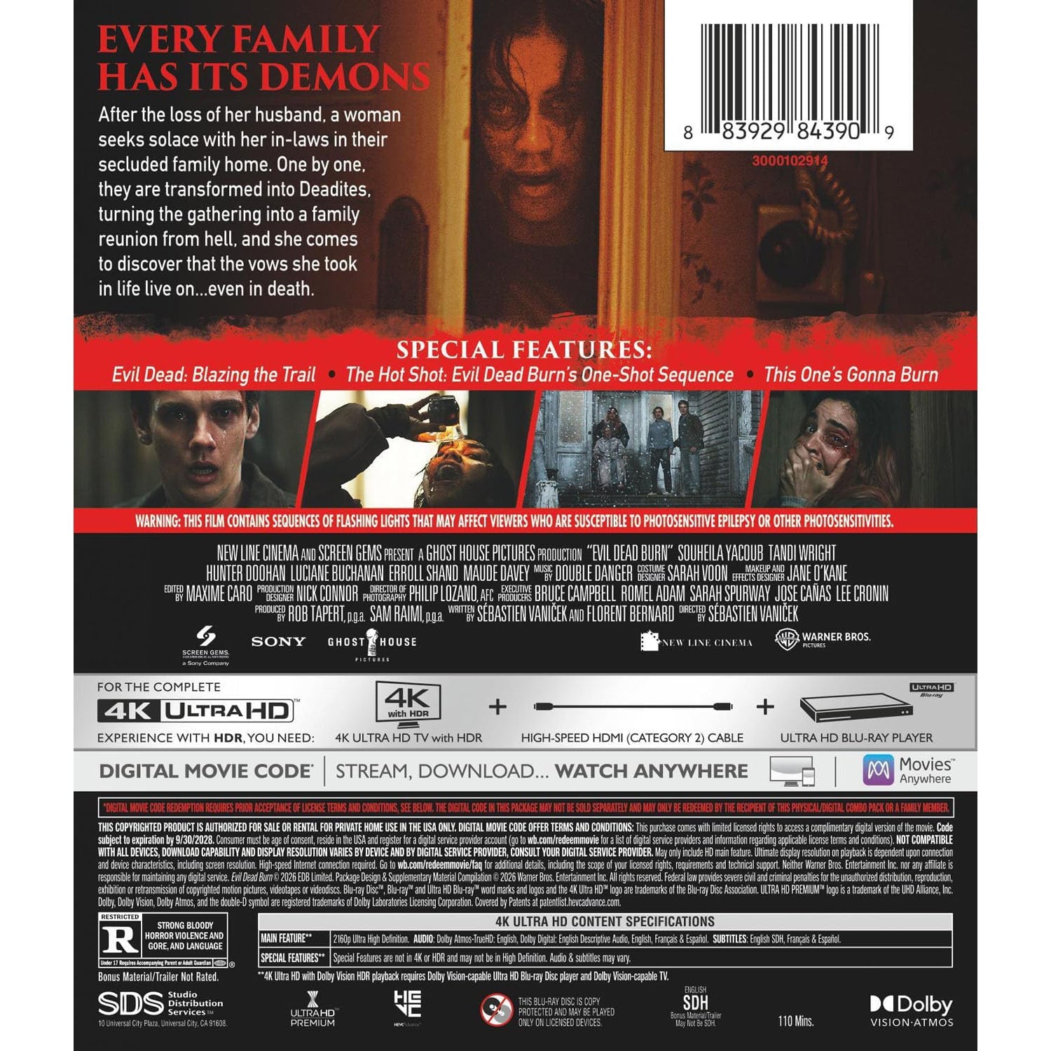 Зловещие мертвецы: Пекло (2026) (англ. язык) (4K UHD Blu-ray)