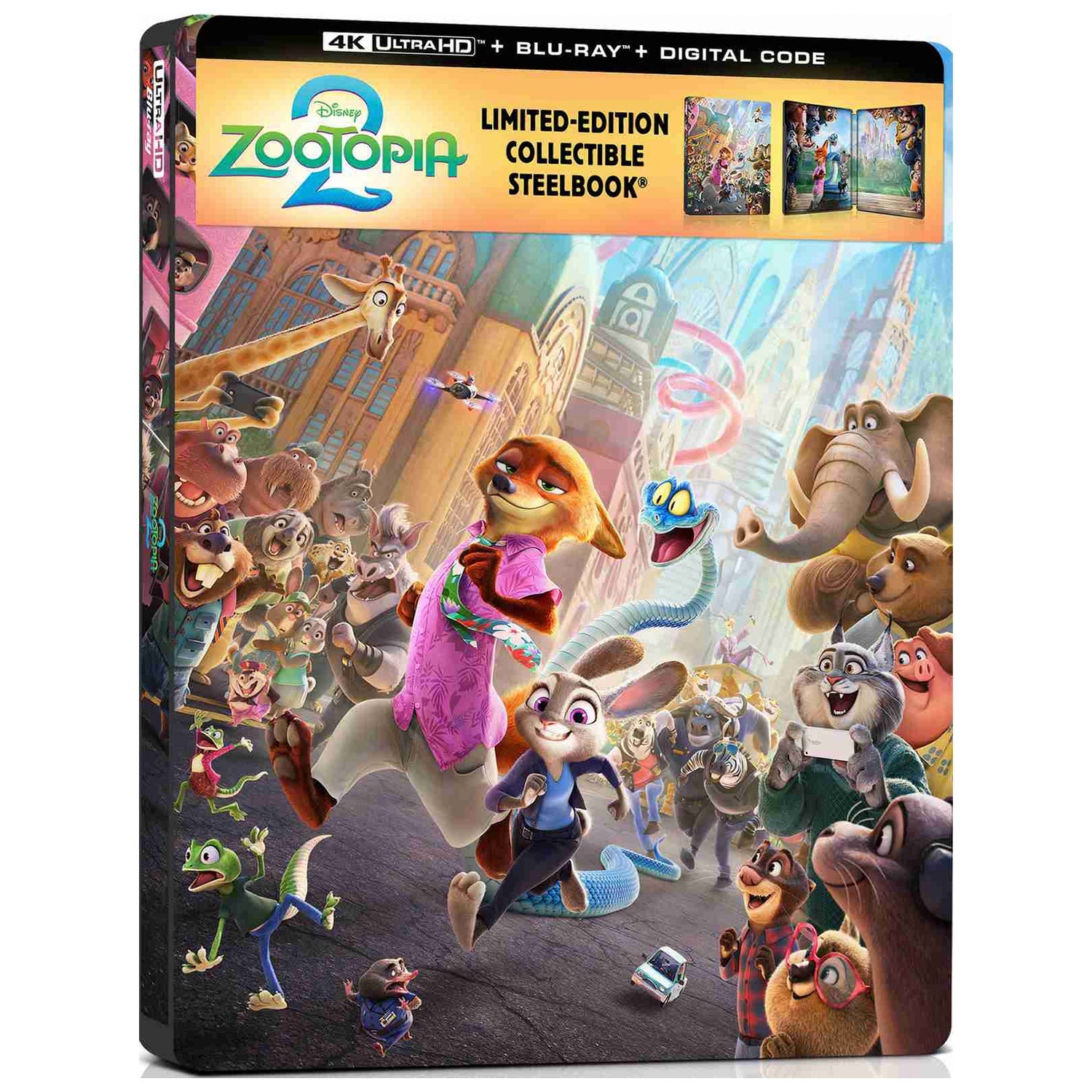 Зверополис 2 (2025) (англ. язык) (4K UHD + Blu-ray) Steelbook