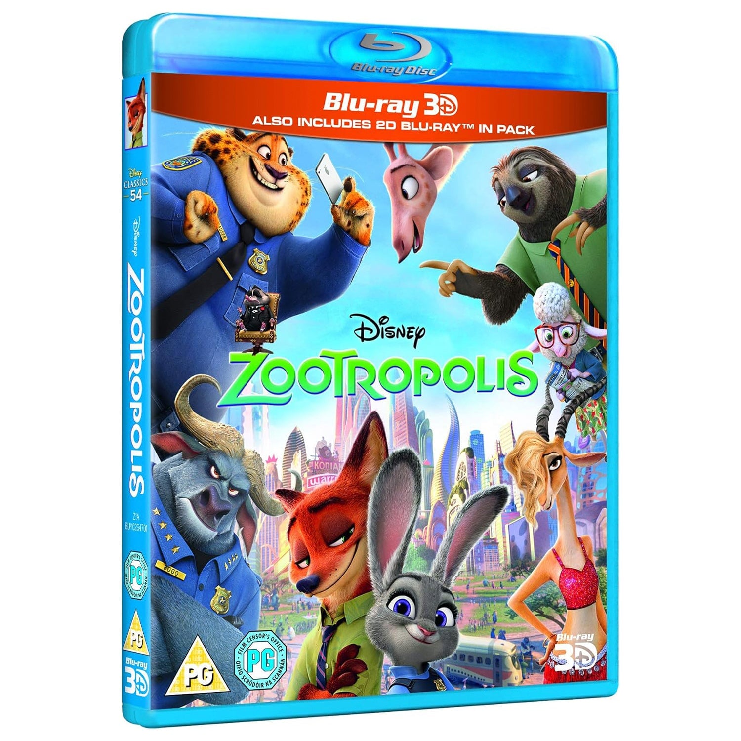 Зверополис (2016) (англ. язык) 3D + 2D (2 Blu-ray)